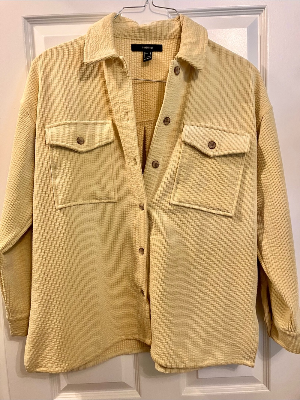 Forever 21 Fall Shacket fits like XL